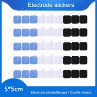 Coussinets d'électrodes Tens, 5x5cm, 2mm, accessoires, Patch de remplacement auto-adhésif en tissu Non tissé pour masseur électrique