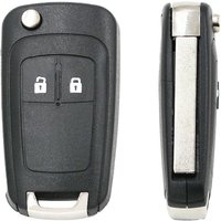 1pcs 2-button Folding Key Housing Black Replacement Folding Key For Opel Astra J Corsa E Auto Decoration Car Key Housing