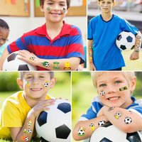 New Football Tattoo Stickers For World Cup Matches, Fan Clubs, Event Parties, Children's Cartoon Temporary Stickers