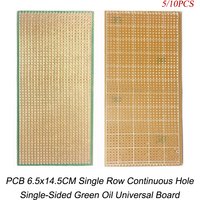 5/10PCS PCB 6.5x14.5CM Stripboard Platine Single-Sided Circuit Board DIY Universal Experiment Prototype Board For Arduino