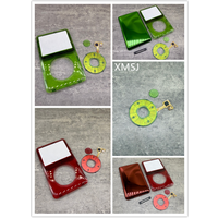 Transparent Red Green front faceplate Back Case Housing Click Wheel Center Button for iPod 6 7th Gen Classic 80gb 120gb 160gb