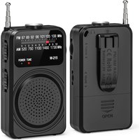 Flashlight Pocket Radio Emergency Survival AM FM Battery Operated Portable Small Radio For Outdoor Home