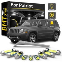 BMTxms 8Pcs LED Interior Light Bulb Kit For Jeep Patriot 2007-2013 2014 2015 2016 2017 Vehicle Reading Dome Trunk Indoor Lamp