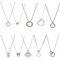 S925 Silver New Mother's Day Series Double Ring Necklace Clavicle Chain High end Fashion Necklace