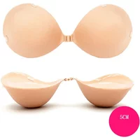 5cm Silicone Push Up Bra Invisible Adhesive Breast Pads for Women No Strap Backless Sticky Bra for Wedding Dress Strapless