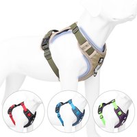 Dog Harness Quick Release Pet Puppy Harness Vest Nylon Material Breathable Pet Harness For Dogs Adjustable Pet Outdoor Harness