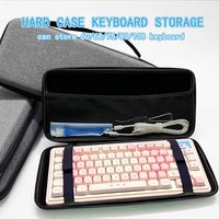 Mechanical Keyboard Dustproof Storage Bag Travel EVA Water-Resistant Hard Case For 60 65 68 75 TKL 87 98 104 Keyboard Accessory