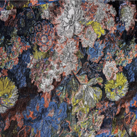 Vintage Color Relief Jacquard Fabric for Creative Artistic Half Skirt Clothing Designer Fabrics By The Meter Cloth Diy Sewing