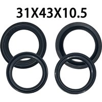 31x43x10.5 31 43 10.5 Oil Seal & Dust Cover Front Fork For Honda CR80R CRF 110 125 MSX125 MTX50 MTX80 XL185 XR 125 200