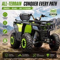 250cc Adult Gas Powered ATV, 4 Stroke Single Cylinder & 4 Cylinder 4-Wheel Off Road Go Kart for Outdoor Adventure