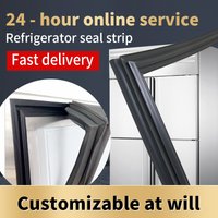2m Custom commercial kitchen two-door refrigerator seal strip; freezer door rubber strip; closure strip; workbench seal piece.