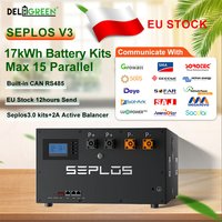 EU Stock 3.0 Seplos BMS Kits Lifepo4 Battery 48V EVE280AH EVE314 GradeA 2A Active Balancer Solar D eye G rowatt Energy Storage