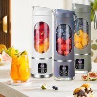 Handheld juicer, portable blender, USB charging juice maker, suitable for making smoothies, milkshakes, and fruit juices