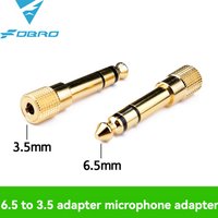 FDBRO Gold Plated Plug Connectors Audio Jack 6.5mm Male to 3.5mm Female Stereo Adapter microphone Audio Converter Aux Cable
