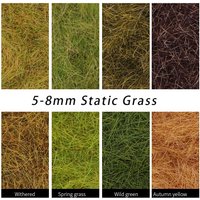 Diorama Tree Powder 5-8mm Static Grass Flocking Foliage HO OO N Z Scale Railway Train Landscape Military Scene Layout 30G/bag