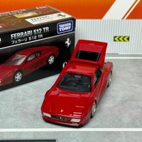 Takara Tomy Tomica Premium 08 Ferrari 512 TR Diecast Alloy Car Model 1:64 Classic Supercar Replica Desktop Ornament Hobby