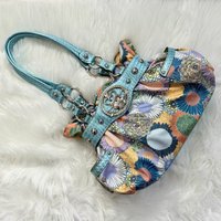 Belt Design Streetwear American Retro Handbags Zipper Y2k Girl Shoulder Bags Pleated Fashion Rivet Gothic Women's Underarm Bags