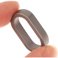 New Titanium Alloy Mini Key Ring Connection Buckle Universal Joint Auxiliary Ring Connection Bayonet Ring Personality Creativity