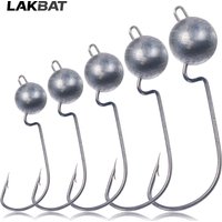 LAKBAT Strength Jig Head Hook 3.5g 5g 7g 10g 14g Offset Sharp Barbed Worm Fishhook Soft Lure Assist Crank Fishing Gear Pesca