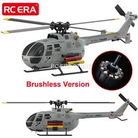 RC ERA C186S Brushless BO105 RC Helicopter 2.4G 6-Aixs Gyroscope 4CH Altitude Hold Optical Flow Remote Control Toys for Adult