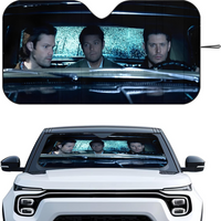 S-Supernatural Car Sunshade Curtains Heat-insulating Aluminum FilmReusable Suction Cup Blocks UV Rays Car Sun Visor Protector