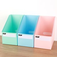 Multifunctional Plastic Foldable Book Storage Box A4 Waterproof Book Sorting Storage Box Large Capacity File Sorting Rack Office