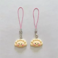Cute Mini Dumpling Charm,Dim Sum Charm,Mobile Phone Charm,Keychain for Bags and Electronics,Kawaii Gift Idea