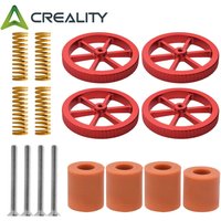 3D Printer Heatbed Leveling Kit Aluminum Hand Twist Leveling Nut + Springs + Silicone Column 18mm 16mm for Ender 3/Ender 5/CR-10