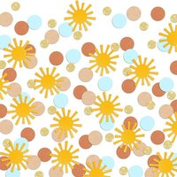 100pcs Sun confetti Boy girl birthday party table decoration Sun theme party sprinkling confetti