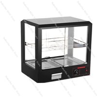 Street Food Vendor Commercial Food Warmer Cabinet Small Countertop Heated Holding Display Case Constant Temperature Insulation