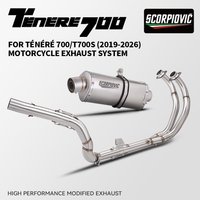 Motorcycle modified high position exhaust pipe For Tenere 700T7 T700 XTZ 690 700 2019-2026