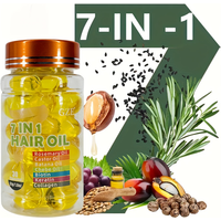 GZE 7-IN-1 Hair Oil Enriched With Rosemary Oil Castor Oil Batana Oil Chebe Oil Biotin Keratin Collagen Hydrating Smoothing