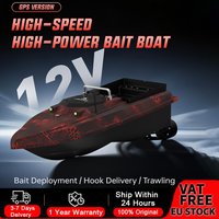 LOKEEVAN D80E Angelköderboot mit Sonar, Temperatur-/Tiefenmessung, Schnellboot-Typ, 46800 mAh, GPS+Beidou Dual-Positionierungssystem, 4 m/s, 3 kg Traglast, 500 m Fernbedienung, automatische Rückkehr,