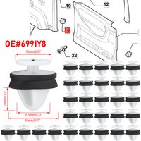 30x Car Interior Trim Door Panel Card Fastener Clips For Citroen C2 C3 C4 Picasso Peugeot 206 207 307 308 508 807 Expert Partner