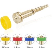 For REVO Hotends Clone Upgraded Nozzle All-in-one Bimetal 0.25/0.4/0.6/0.8mm Heatbreak Brass Titanium For Hotend Extruder