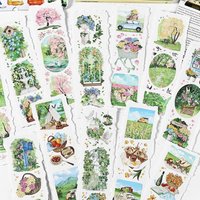 Mr. Paper PET waterproof tape six sections long tape handbook material decorative beauty tape DIY photo frame magazine album