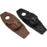 Universal Motorcycle PU Leather Fuel Tank Bag Gas Pad Cover For Harley Sportster 883 1200 Honda Suzuki Yamaha Cruiser Chopper