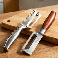 Fruit Vegetable Peeler Stainless Steel Peeler Kitchen Sharp Non-slip Handle Comfortable Grip Easy To Operate for Home Daily Use