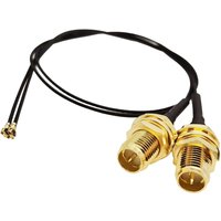 UFL To SMA M.2 NGFF U.FL To RP-SMA Female MHF4 I-P-X-4 I-P-E-X-4 Connector Pigtail Antenna Extension Cable (15cm (2 Pcs))