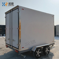 New Small Manual Diesel Refrigerated Trailer with Freezer Box and Refrigerator Cold Room for Food Truck