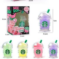Cute Iced Coffee Cup Squishy Fidget Toy Colorful Squeeze Need Doh Stress Relief Toys Portable Mini Drink Cup Decompression Toy C