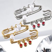 5/10pcs Stainless Steel Blank Brooches Base for DIY Brooch Jewelry Accessories Making Safety Pins Connector Findings Supplies