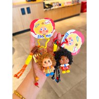 Exquisite Explosive Hair Star Boy Keychain Plush Doll Bag Pendant Women's Premium Keychain Gift Creative Festival Supplies