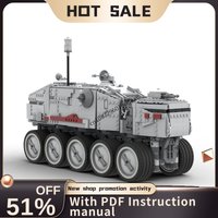 New 1816Pcs Famous Star Battle Movie Moc Turbo Tank Car Model Custom Puzzles Diy Creative Ideas Kids Toy Christmas Birthday Gift