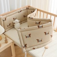 Crib Bumper Soft Pure Baby Bed Rail Wrap Anti-Collision Strips for Baby Bed Rail Splicing Bed Protection Cover Baby Bed Bumper