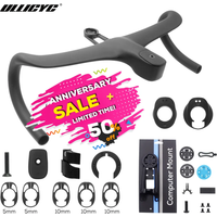 AliExpress ULLICYC T4 ULTRA Road Bike Full Carbon Fiber Internal Cable Integrated Bicycle Handlebar Cockpit For 360mm-380mm With Mount
