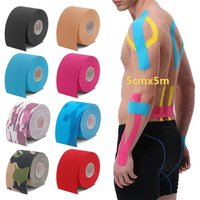 1/4pcs Kinesio Elastic Bandage Knee Pad Bandage Kinematic Support Pad Locking Motion Self-Adhesive Venda Kinesiotape Bandage