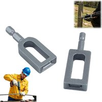 Electric Drill Wire Twister Tool For 9 & 11 Fence Wire Tying For Duty Drill Twisting Sleeve Drill Chuck Chain Link Fence Twister
