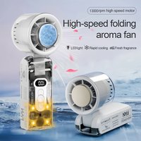 USB rechargeable Handheld Mini Fan Foldable Portable Neck Hanging Fans 100 Speed Rechargeable Fan