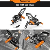 For KTM 390 Duke 2024-2026 Adjustable Motorcycle Rearset Footrests Footpegs Toe Peg 390Duke Duke 390 Duke390 2024 2025 2026